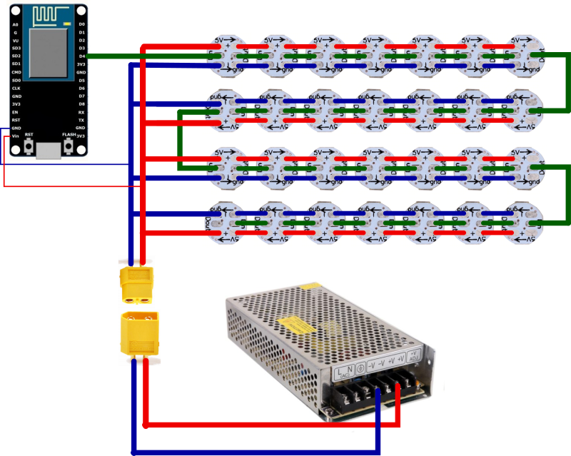 Схема гирлянды